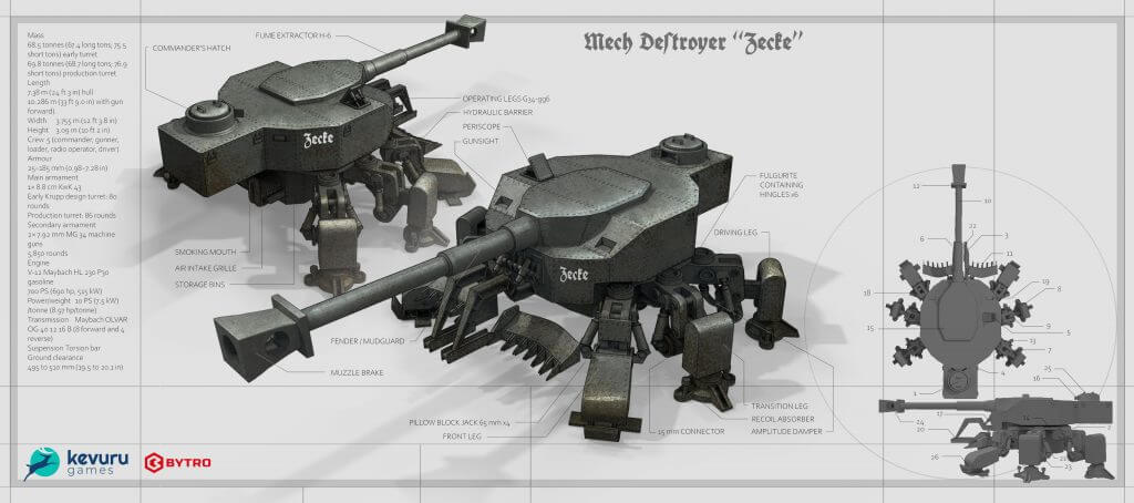Concept art of an artillery weapon