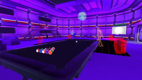 Newton's house of forces VR game